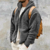 Laurens™ Heren Sherpa Gevoerde Teddy Fleece Jas met Capuchon