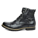 Robuuste™ Leren Herenboots met Gesp en Vetersluiting