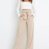 Gudrun | Elegante Stoffenbroek met Strik