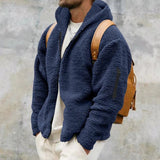 Laurens™ Heren Sherpa Gevoerde Teddy Fleece Jas met Capuchon