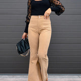 Yara-Lynn™ Trendy High-Waist Flared Broek