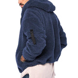 Laurens™ Heren Sherpa Gevoerde Teddy Fleece Jas met Capuchon