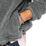 Laurens™ Heren Sherpa Gevoerde Teddy Fleece Jas met Capuchon