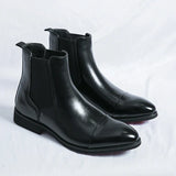 Edgar™ Glanzende Chelsea Boots met Rode Zool