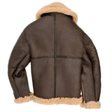 Gustaaf™ Heren Sherpa Gevoerde Leren Aviator Winterjas
