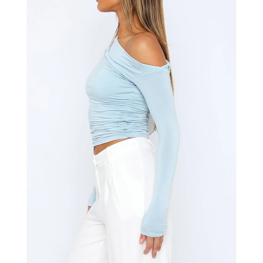 Käthe | Stijlvol Twisted Langsleeve Top voor Vrouwen