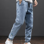 Jochem™ Heren Casual Denim Jogger Broek