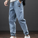 Jochem™ Heren Casual Denim Jogger Broek