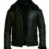 Frederik-Jan™ Heren Aviator Leren Jas