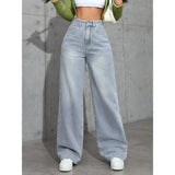 Statement wide leg jeans dames – high waist spijkerbroek met gewassen look