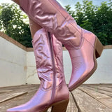 Genève | Elegante Cowboylaarzen van Metaal