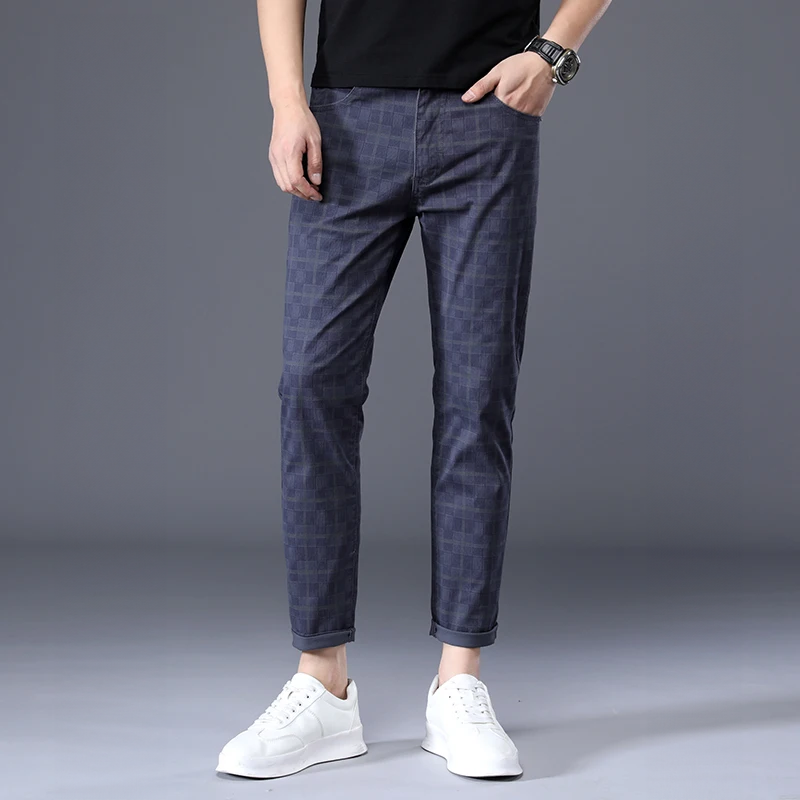 Patrick | Trendy Geruite Slim Fit Broeken voor Heren Vrijetijd & Stijlvol