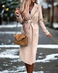 Livy™ Dames Elegante Lange Winterjas