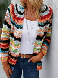 Meerkleurige™ Gebreide Cardigan | Acryl | Gezellig en Stijlvol