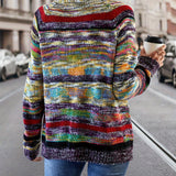 Meerkleurige™ Gebreide Cardigan | Acryl | Gezellig en Stijlvol