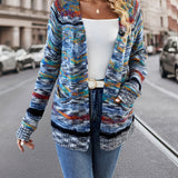 Meerkleurige™ Gebreide Cardigan | Acryl | Gezellig en Stijlvol
