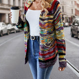 Meerkleurige™ Gebreide Cardigan | Acryl | Gezellig en Stijlvol
