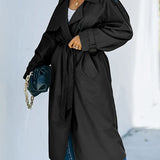 Nika™ Stijlvolle lange trenchcoat