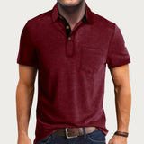 Heren Polo Korte Mouw Knopen Casual Comfort