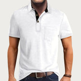 Heren Polo Korte Mouw Knopen Casual Comfort
