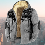 Giel-Jan™ Heren Winterjas met Ethnisch Design