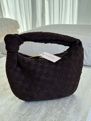 Ilyse | Gevlochten Mini-Tas van Suède