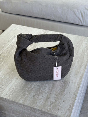 Ilyse | Gevlochten Mini-Tas van Suède