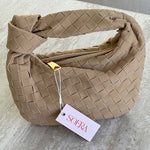 Ilyse | Gevlochten Mini-Tas van Suède