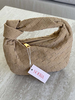 Ilyse | Gevlochten Mini-Tas van Suède