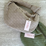 Ilyse | Gevlochten Mini-Tas van Suède