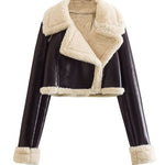 Anna | Warme Kunstlederjacke