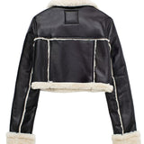 Shearling™ Winterjas | Faux-Leren Look | Warm en Stijlvol