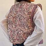 Gewatteerd Gilet met Bloemenprint | Boho Stijl | Lichtgewicht en Comfortabel