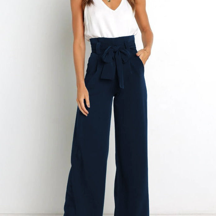 Gudrun | Elegante Stoffenbroek met Strik