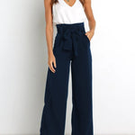 Gudrun | Elegante Stoffenbroek met Strik