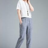 Tapered™ Broek met Streepjes | Katoen | Lichtgewicht en Casual