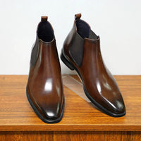 Dyon™ Luxe Glanzende Chelsea Boots
