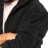Laurens™ Heren Sherpa Gevoerde Teddy Fleece Jas met Capuchon