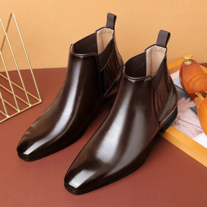 Ian™ Luxe Glanzende Chelsea Boots voor Heren