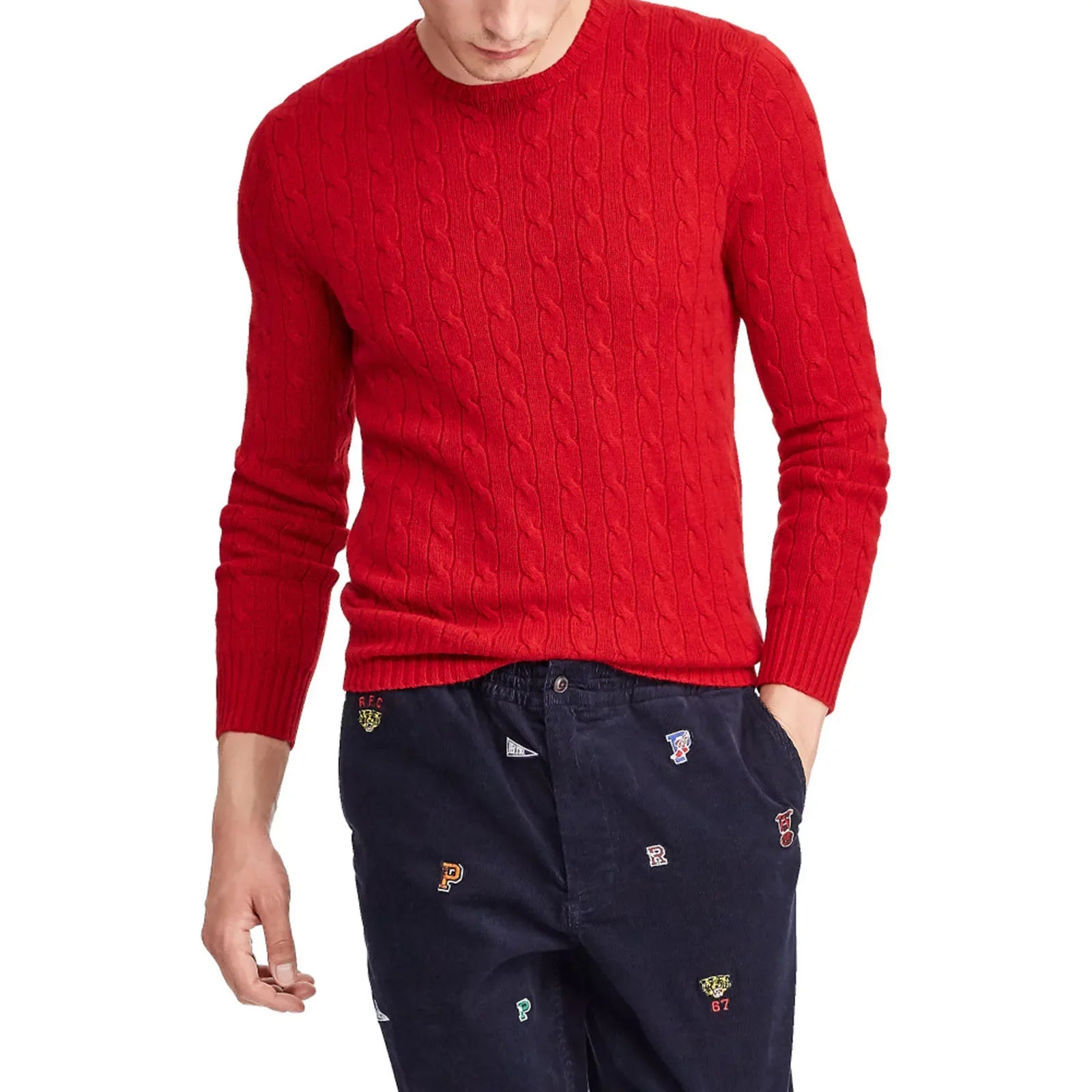 Heren Gebreide Sweater - Dikke Katoenen Trui