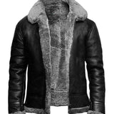 Frederik-Jan™ Heren Aviator Leren Jas