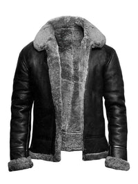 Frederik-Jan™ Heren Aviator Leren Jas