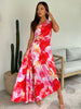 Liselotte | Elegante One-Shoulder Bloemjurk – Kleurrijke Chic voor Bijzondere Gelegenheden