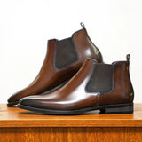 Dyon™ Luxe Glanzende Chelsea Boots