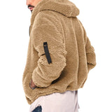 Laurens™ Heren Sherpa Gevoerde Teddy Fleece Jas met Capuchon