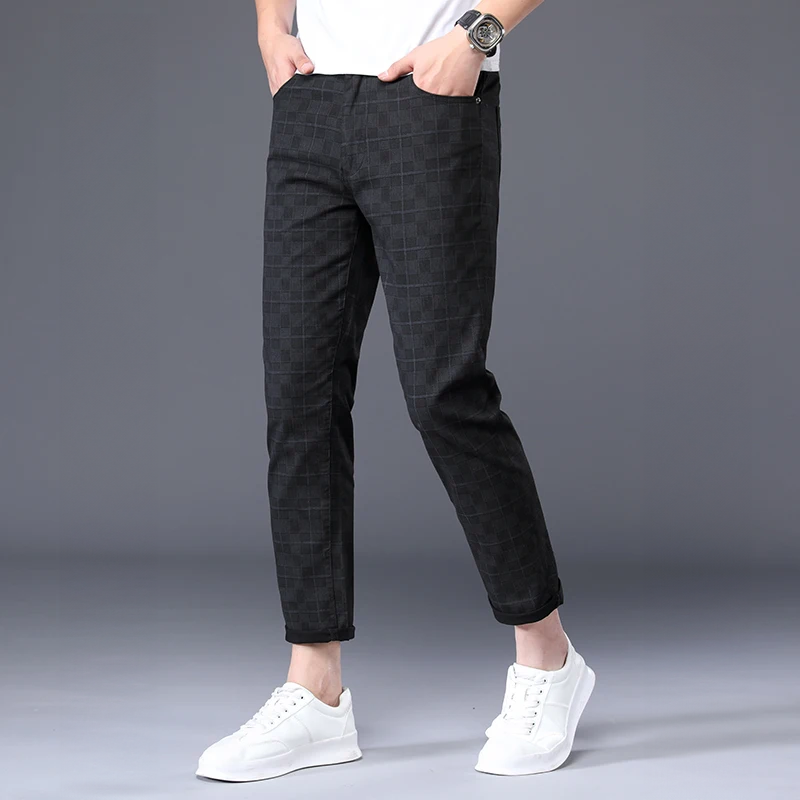 Patrick | Trendy Geruite Slim Fit Broeken voor Heren Vrijetijd & Stijlvol
