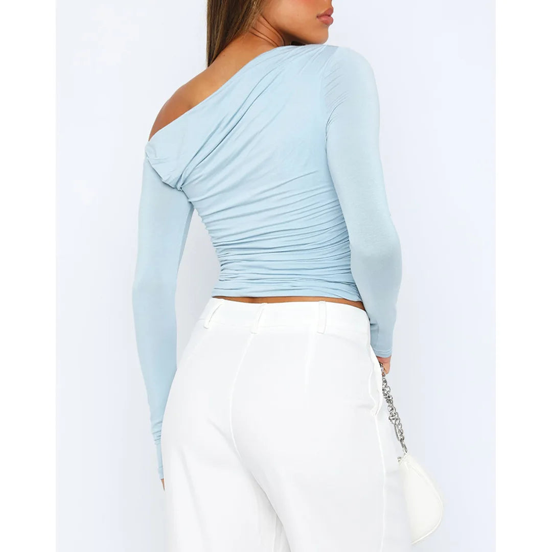 Käthe | Stijlvol Twisted Langsleeve Top voor Vrouwen