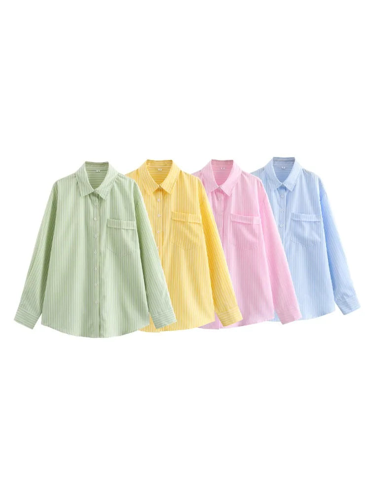 Gestreepte Damesblouse – Luchtig, Modern & Veelzijdig te combineren