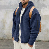 Laurens™ Heren Sherpa Gevoerde Teddy Fleece Jas met Capuchon