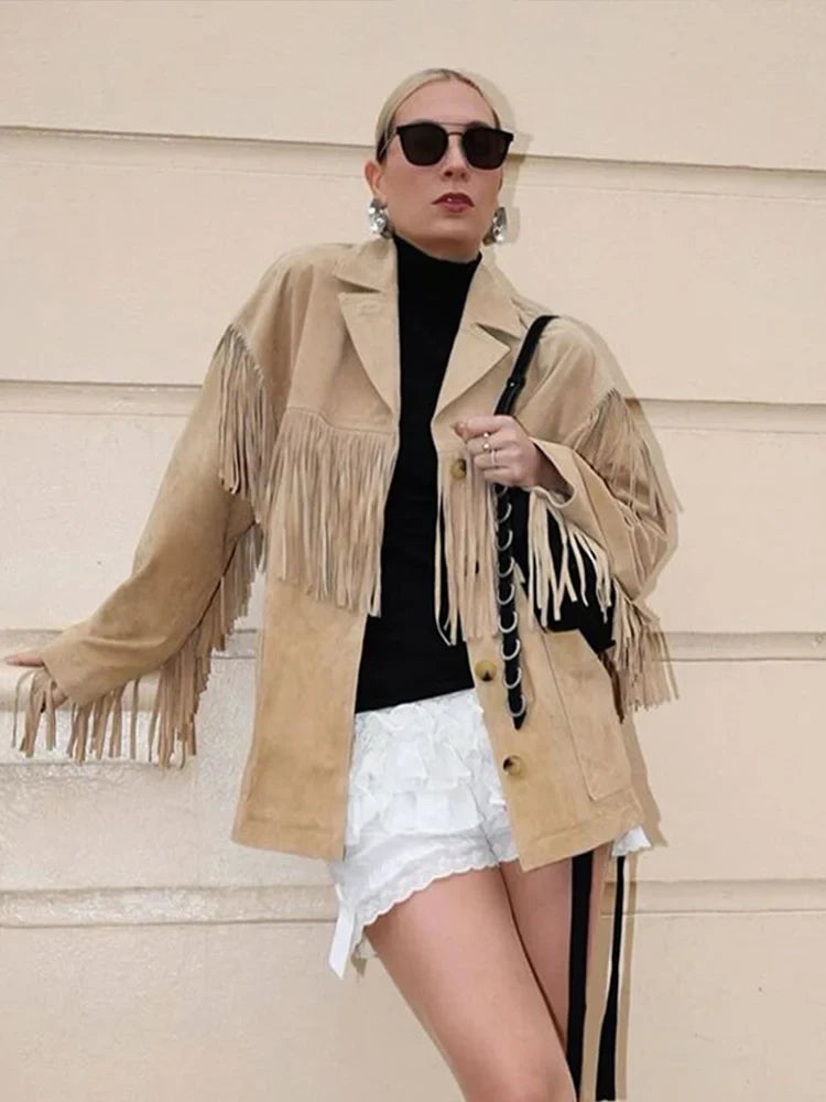 Dakota | Suède Franjejas – Boho-Chic ontmoet Westerse stijl